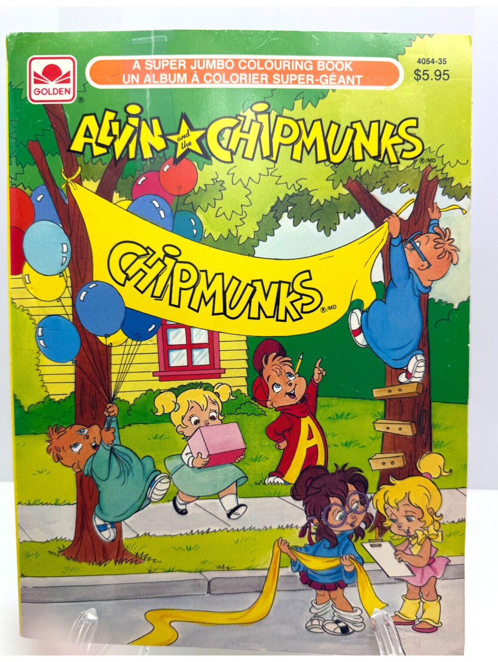 Vtg 1990 Alvin and the Chipmunks Book A Big Colouring Activity Children's